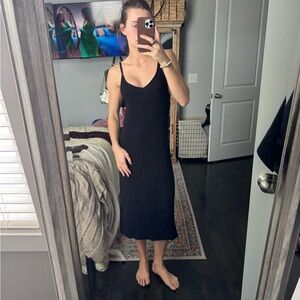 H&M Black Midi Dress